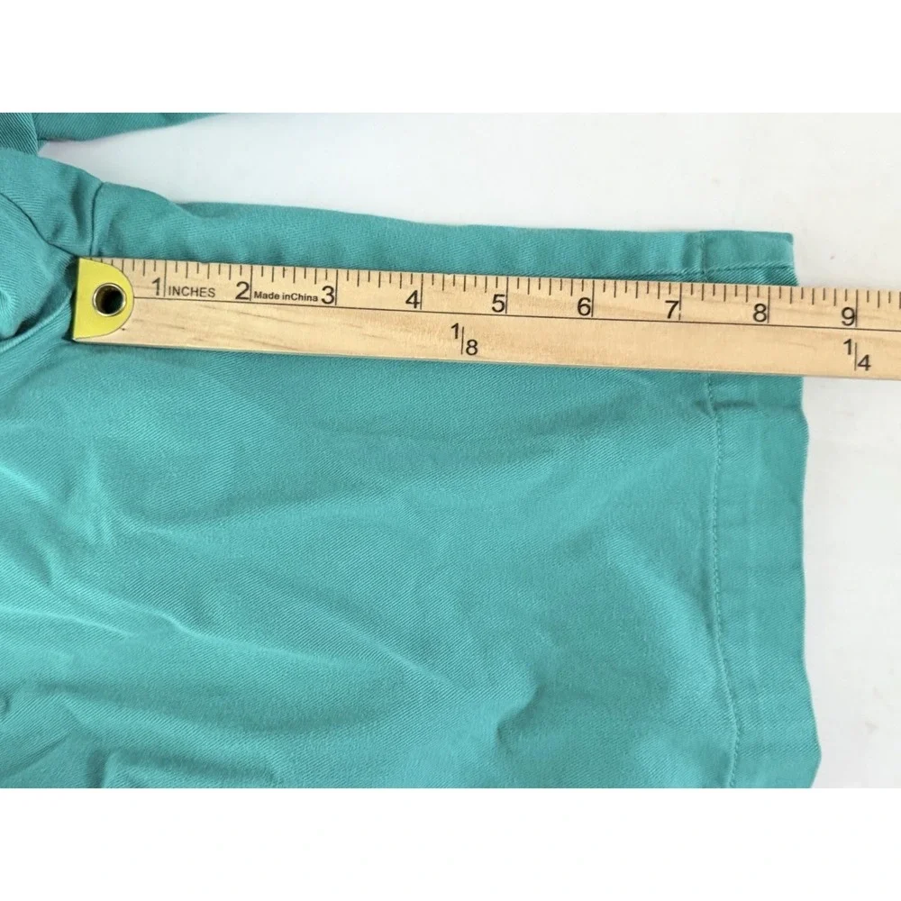 Vtg Polo Ralph‎ Lauren Shorts Mens 34 Green Pleated Chino 8 In Preppy